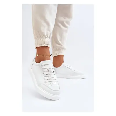 Women's Natural Leather White Dimpna Sneakers