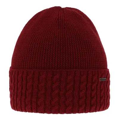 AGBO Woman's winter hat in burgund merino wool Febe