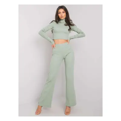 Pistachio set with Juberri RUE PARIS trousers