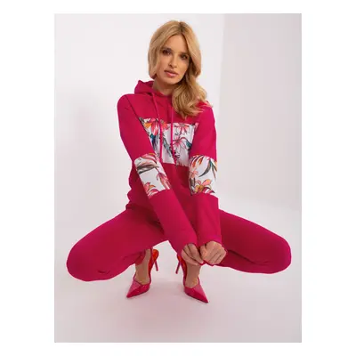 Fuchsia Women's Cotton Tracksuit