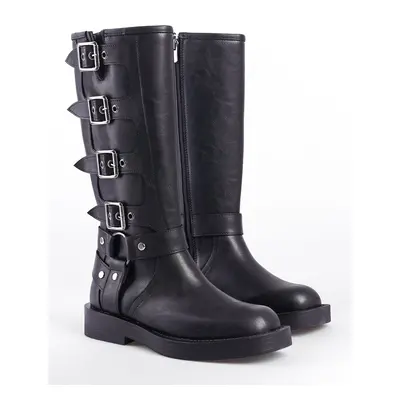 Capone Outfitters Biker Zippered Women's Boots