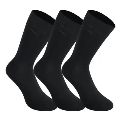 3PACK Styx high bamboo black socks