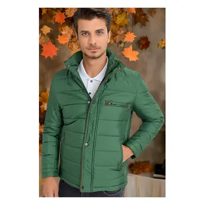 M8625 DEWBERRY MEN'S COAT-PLAIN GREEN