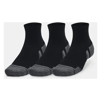 Under Armour UA Performance Cotton 3p Qtr-BLK socks - unisex