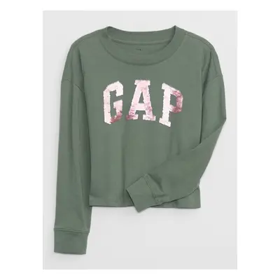 GAP Children's T-shirt with metallic logo - Girls