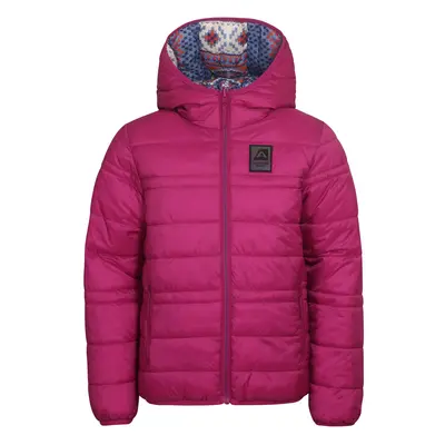 Children's reversible jacket hi-therm ALPINE PRO MICHRO fuchsia red variant pa