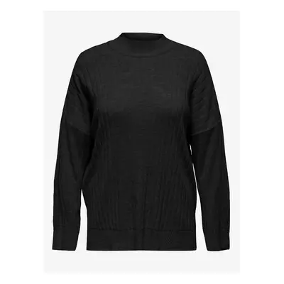 Black Women's Ribbed Sweater ONLY CARMAKOMA New Tessa - Women