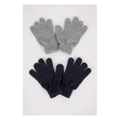 DEFACTO Size 2-Pack Knitted Gloves