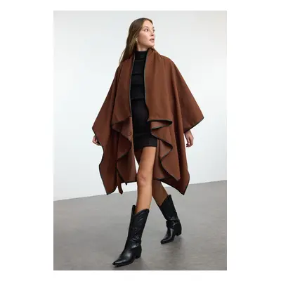 Trendyol Brown Soft Texture Oversize Coat