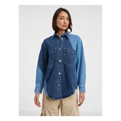 Blue women's denim shirt ONLY Carrie - Women's