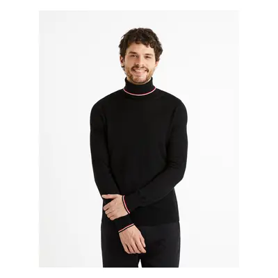 Celio Sweater with turtleneck Deblack - Men