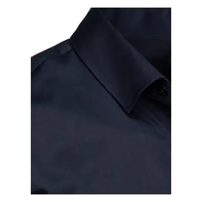 Men's elegant shirt dark blue Dstreet