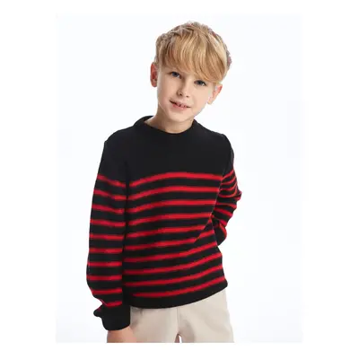 LC Waikiki Crew Neck Striped Long Sleeve Boy's Knitwear Sweater