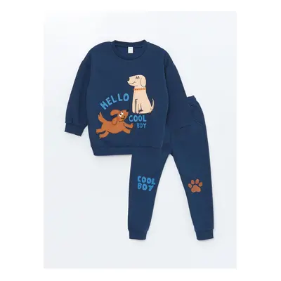 LC Waikiki Printed Crew Neck Baby Boy Tracksuit