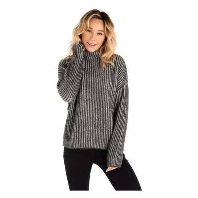 Svetr Rip Curl HIGH LOW CREW SWEATER Black