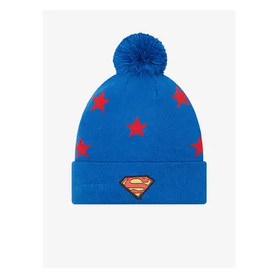 Red-Blue Boys Patterned Beanie New Era Star Bobble - Unisex