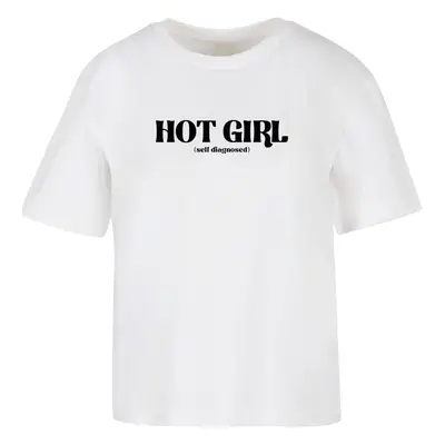 Women's Hot Girl Diagnosis T-shirt white