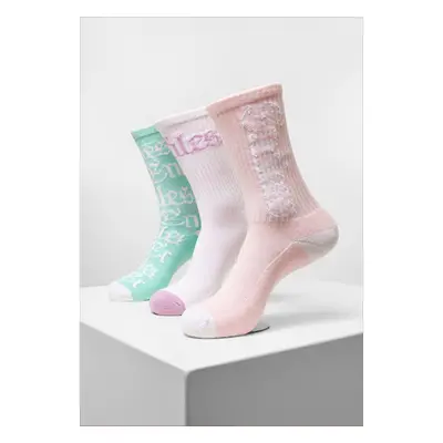 Infinity Socks 3-Pack White/Lightrose/Mint