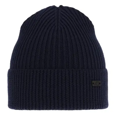 AGBO Men's winter hat navy blue Owen 100% Extra Fine Merino Wool