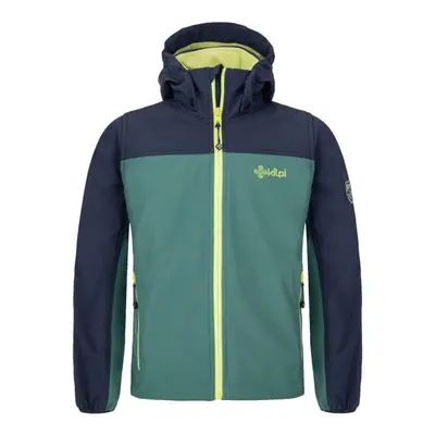 Boys' softshell jacket Kilpi RAVIO-JB dark green