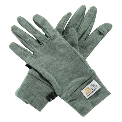 Merino wool gloves ALPINE PRO SILASE loden frost