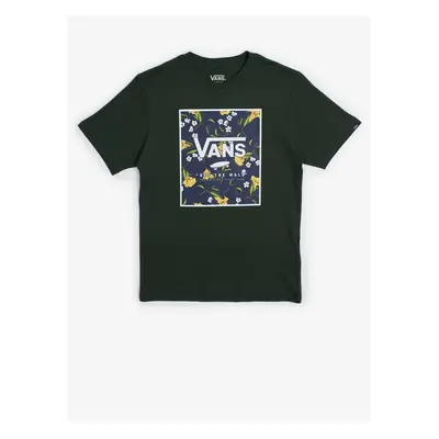 Dark green boys T-shirt VANS Print Box - Boys