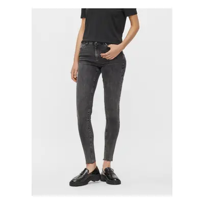 Sötétszürke Skinny Fit farmer darabok Delly - Nők