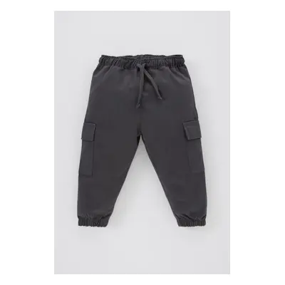 DEFACTO Baby Boy Basic Cargo Pocket Gabardine Pants