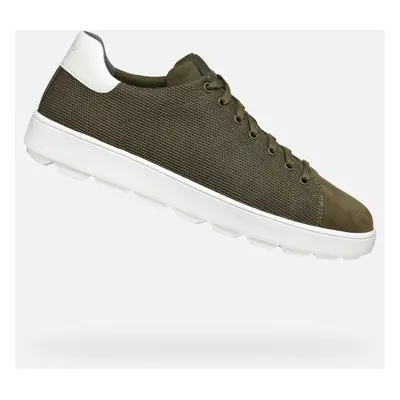 GEOX Khaki men's sneakers Spherica Ecub-1 - Men's