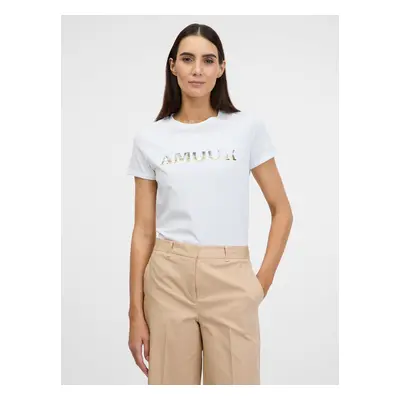 Orsay Women's White T-Shirt with Short Sleeves - Women