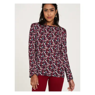 Blue-red patterned T-shirt Tranquillo - Women