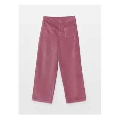 LC Waikiki Basic Girls' Velvet Trousers