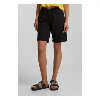 Women's Organic Cotton Bermuda Shorts - Black