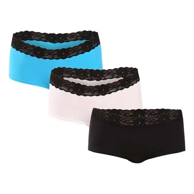 3PACK women's panties Styx with leg multicolor