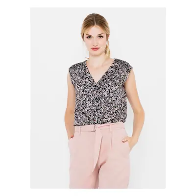 Grey floral top CAMAIEU - Women