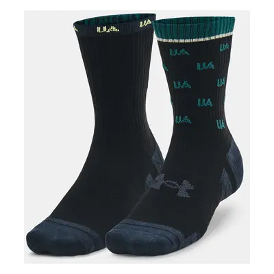 Under Armour Socks UA Perf Cotton Nov 2pk Mid-BLK - unisex