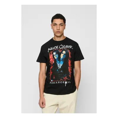 Alice Cooper Paranormal Splatter Adult Black Tee Black