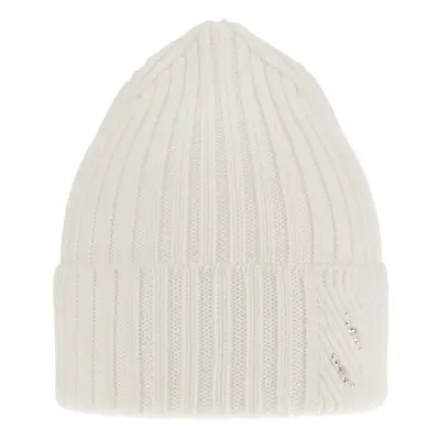 AGBO Woman's winter hat white Ariga 100% extra fine merino wool