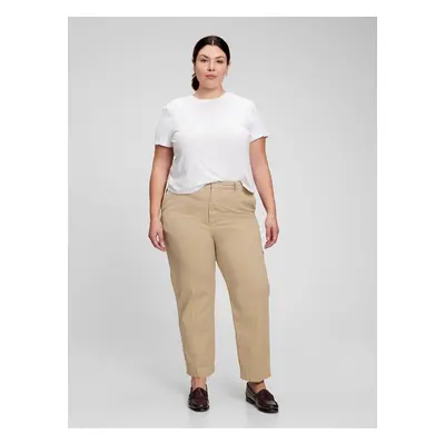 GAP Pants straight khaki Washwell - Women