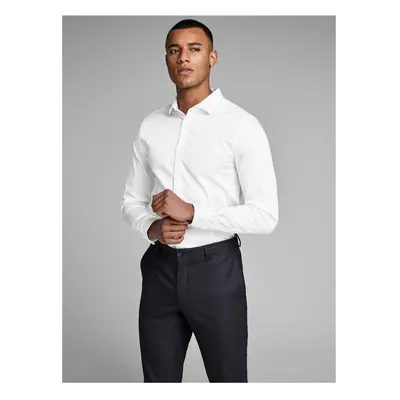 White slim fit shirt Jack & Jones Parma - Men