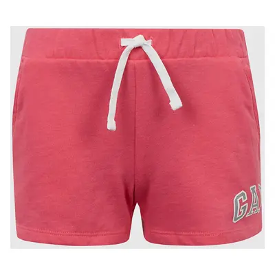 Pink girls' shorts logo GAP