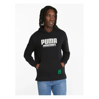 Black Mens Hoodie Puma x MINECRAFT - Men