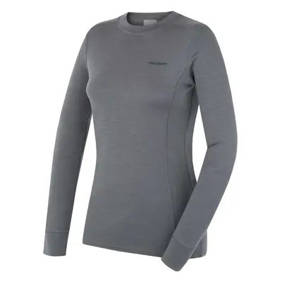 Women's merino sweatshirt HUSKY Aron dk. grey green