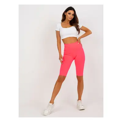 Fluo Pink Cotton Cycling Shorts