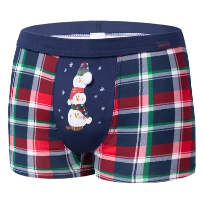 Snowman Boxer Shorts 007/71 Navy Blue