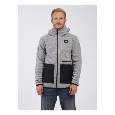 Light gray men's hooded jacket Picture Ambroze - Men