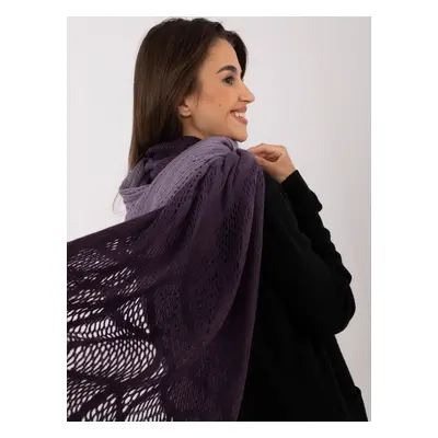 Purple cotton scarf