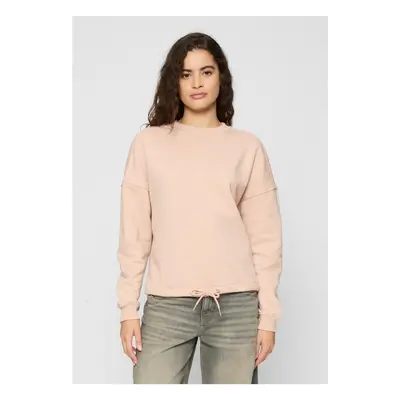 Ladies Oversized Crew Light Rose