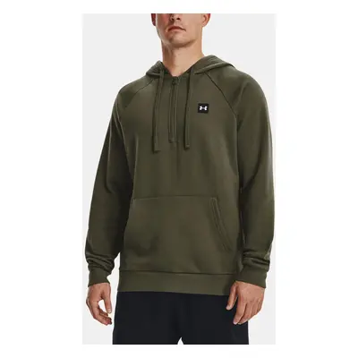 Under Armour Sweatshirt UA Rival Fleece 1/2 Zipper HD-GRN - Mens