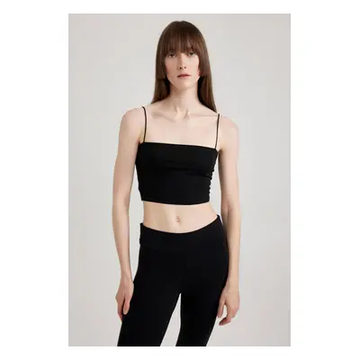 DEFACTO Fall In Love Regular Fit Crop Cotton Tank Top